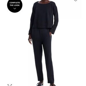 Eileen Fisher Black Slouch Ankle Pant XS